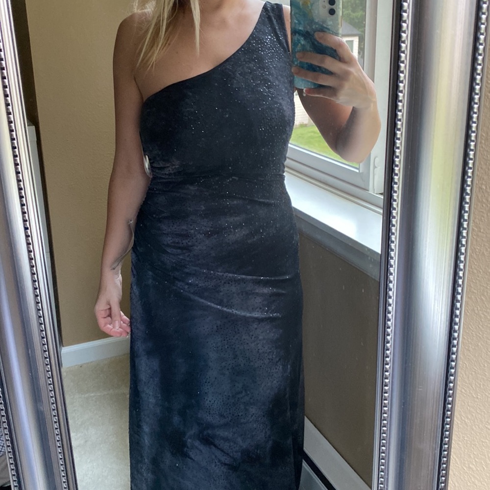 NWT Grey smoke effect gown